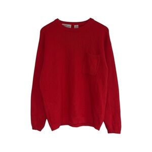 Amanda Smith Vintage Lambswool Angora Sweater Women's Size Large Red